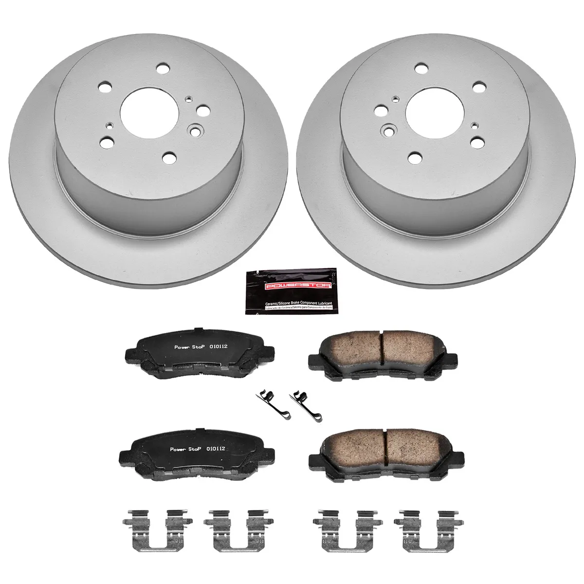 Z17 Geomet Coated Rotor Kit: Genuine Geomet Fully Coated Rotors; Ceramic Pads W/Hardware product image