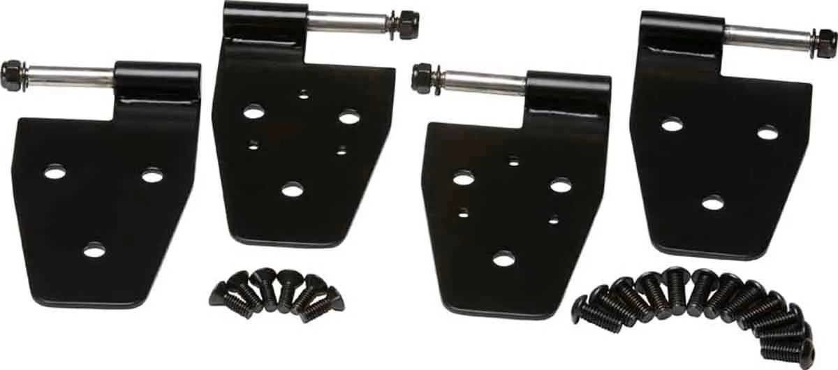 Jeep YJ Door Hinge Set 4 Pieces 87-95 Wrangler TJ Powdercoat Black Kentrol product image