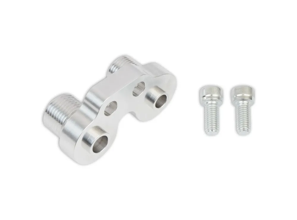 Holley Line Adapter Manifold - SD7 A/C Compressor
