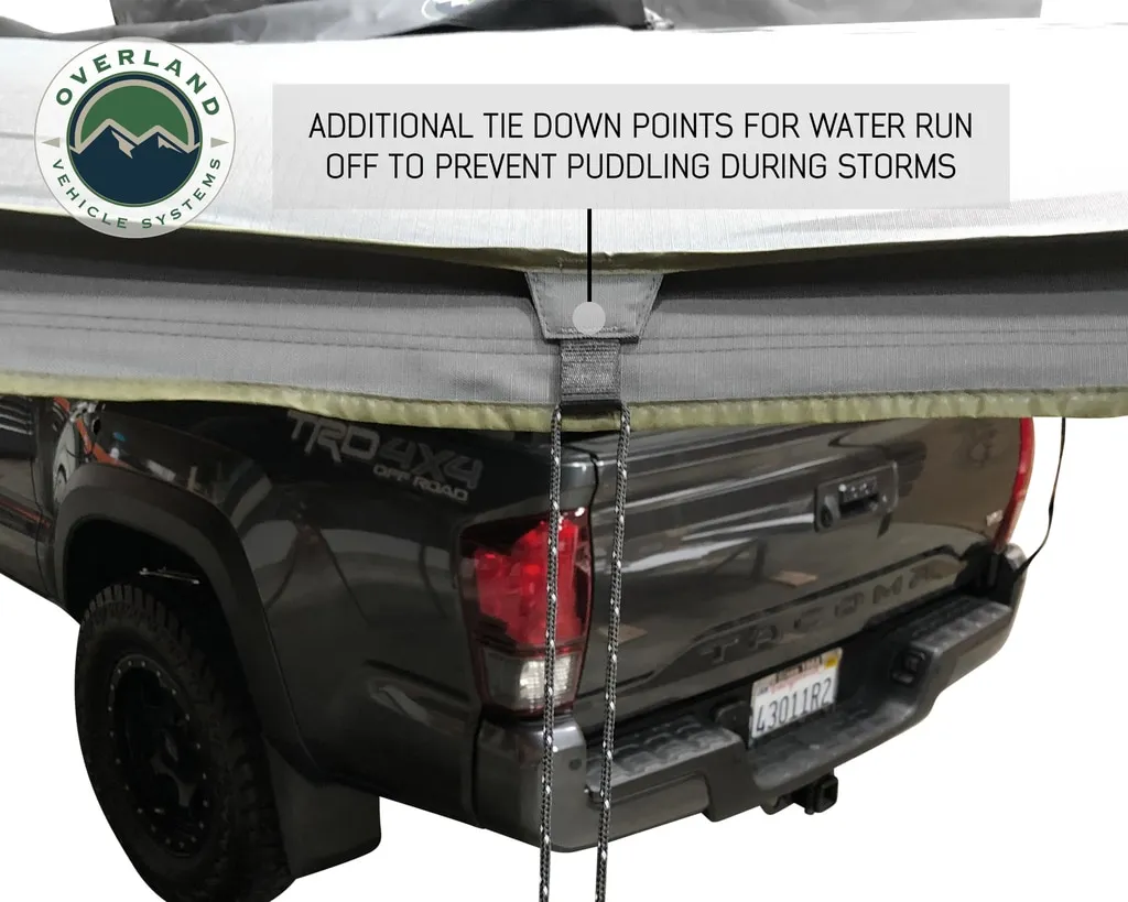 Overland Vehicle Systems Nomadic 270-Degree Awning, Dark Gray w/Black Transit Cover, Passenger Side product image