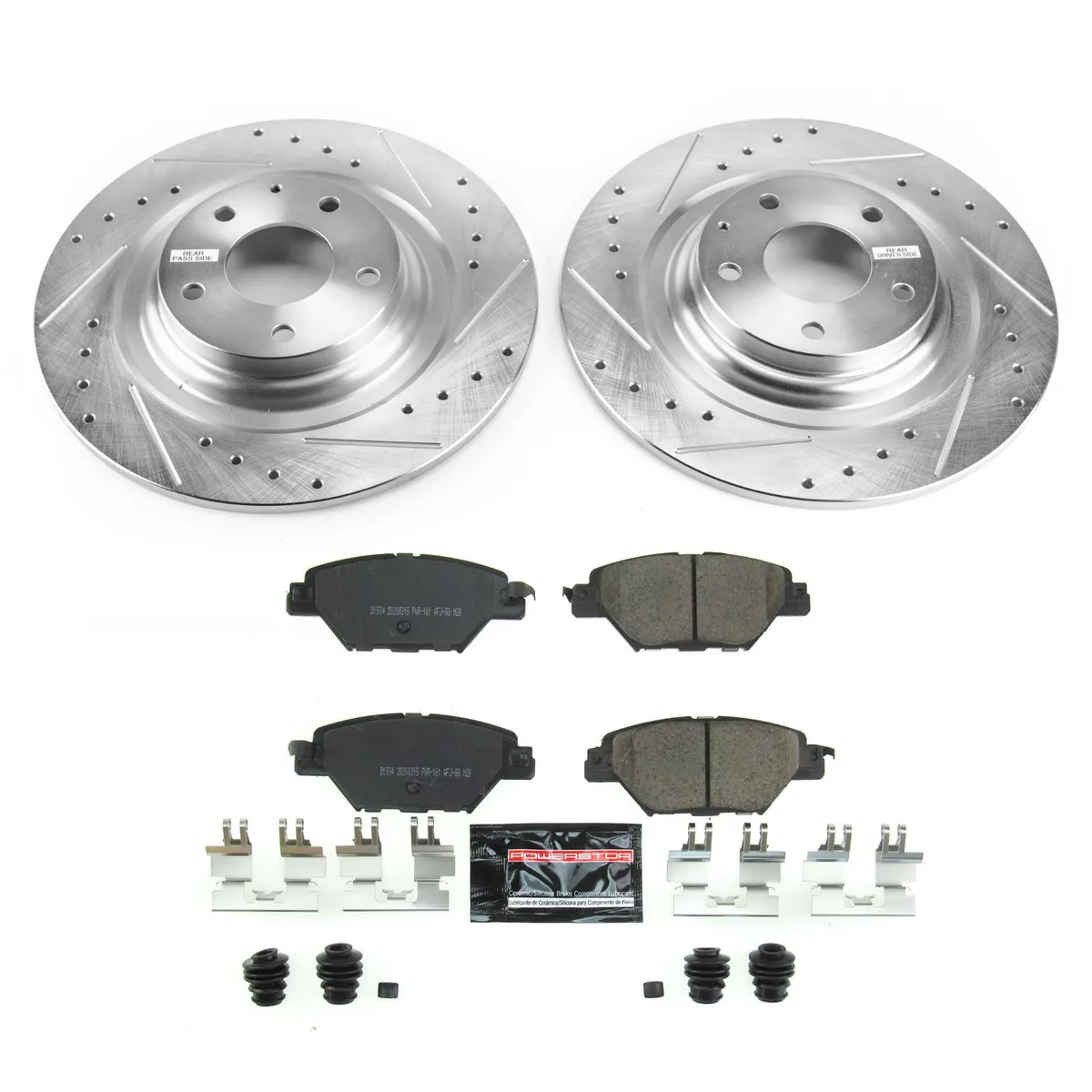 Z23 Evolution Sport Upgrade Kit: Drilled/Slotted Rotors; Carbon-Fiber Ceramic Pads W/Hardware product image