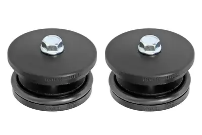 Rock Jock Spring Tower Frame Plug Kit for JL JT and JK Frames. CNC Machined Black Delrin RockJock 4x4