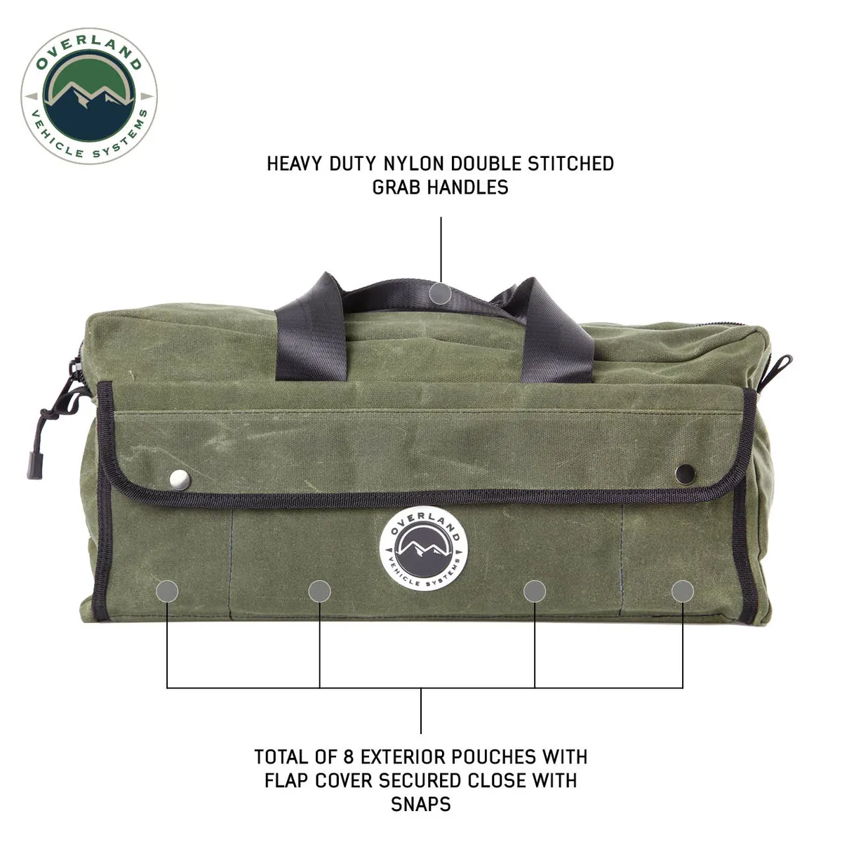 Organize With Overland Vehicle Systems Wax Canvas Small Duffle Bag Overland Vehicle Systems product image