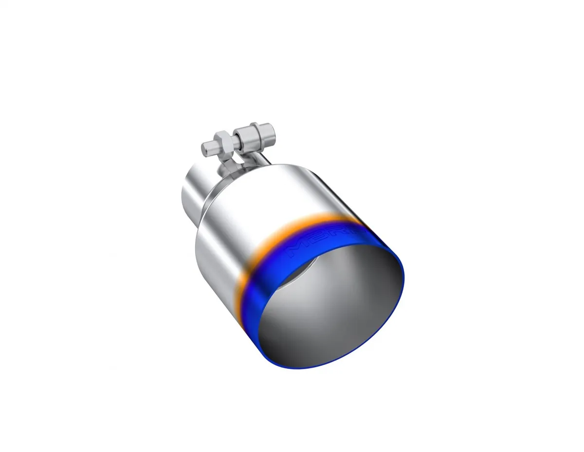 Armor Pro Burnt End Tip; T304 Stainless Steel; 2.5 in. Inlet; 4 in. OD. Out; Single Wall; Angle Cut; 6.5 in. Length; product image