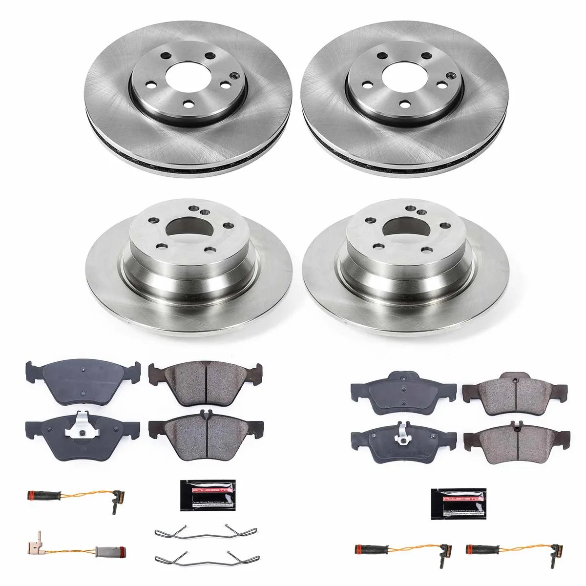 Z17 Direct Replacement Kit: Rotors; Ceramic Pads W/Hardware; Pad Sensors product image