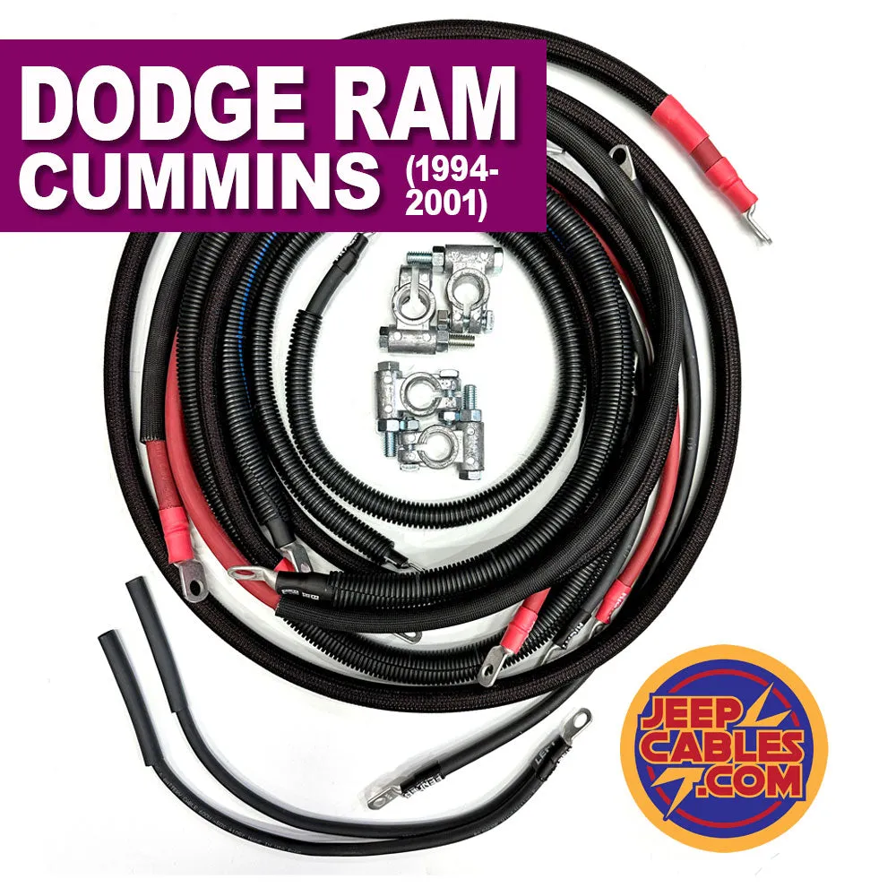 JeepCables Big 7 Dodge Cummins Diesel - 2nd Gen (1994-2002) - 98-02 (24 valve 5.9) 2/0GA RAMG2-9402-20G-5.9DIESEL product image