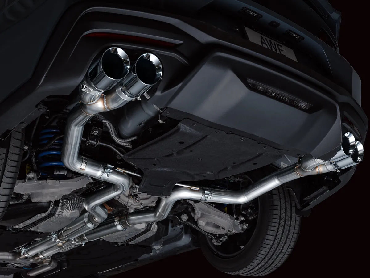 AWE SwitchPath™ Exhaust for S650 Ford Mustang GT Fastback - Quad Chrome Silver Tips product image