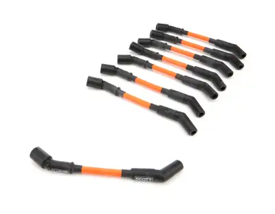 scott performance wire GM LS Spark Plug Wire Set 45-Degree - Orange