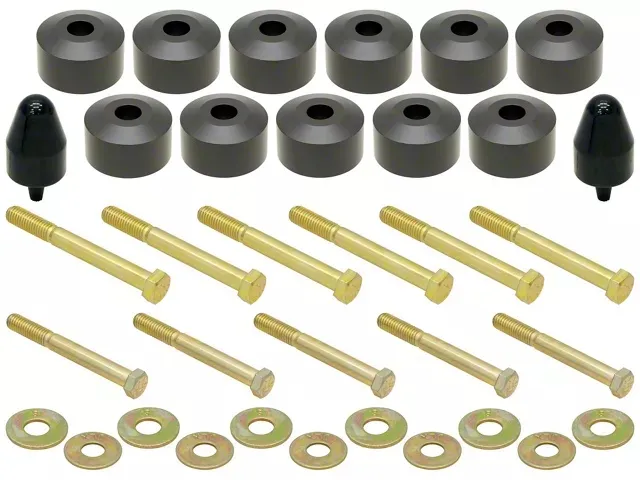 Body Lift Kit 87-06 Wrangler YJ TJ/LJ 1 Inch Lift Includes Hardware RockJock 4x4 product image