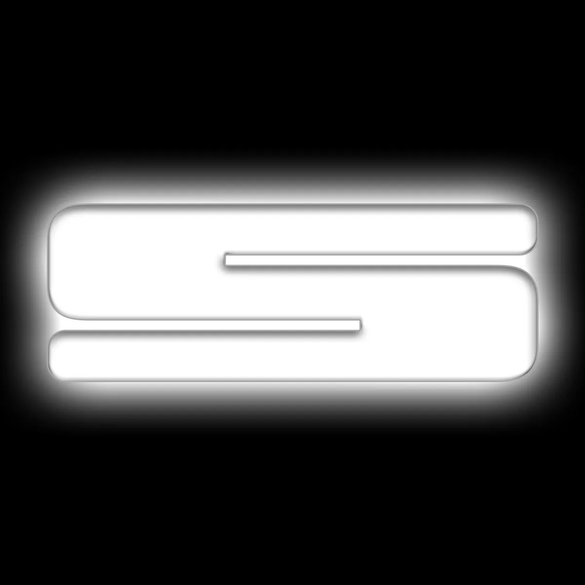 ORACLE Lighting Universal Illuminated LED Letter Badges - Matte White Surface Finish - S product image