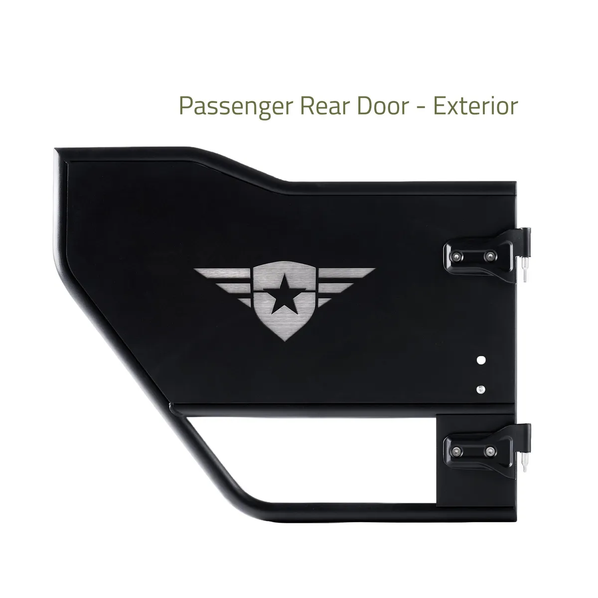 18c Wrangler/Gladiator Jl/Jt Mission Doors Black Front Pair product image
