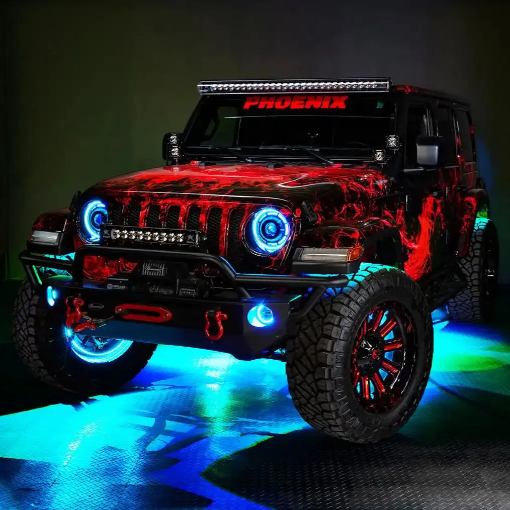 ORACLE Lighting Jeep Wrangler JK/JL & Gladiator JT High Performance 20W LED Fog Lights - Dynamic ColorSHIFT product image