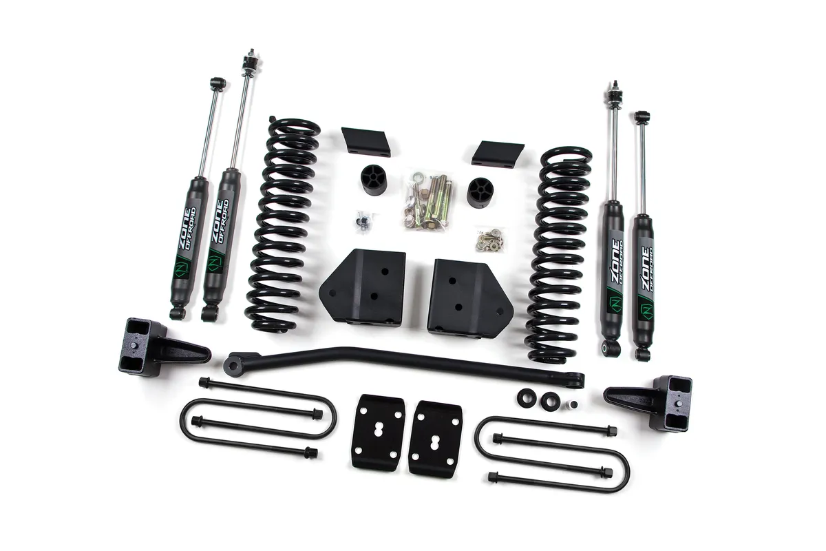 2011 Ford F250/350 4 Suspension Lift Kit - Gas - Front Coils Rear Block w/Overload - Fox 2.0 Adventure Series Shocks product image