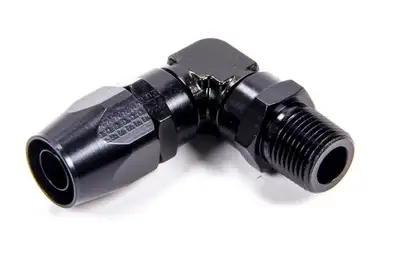 Fragola Performance Systems Hose Fitting #10 90 Deg to 1/2in MPT Black
