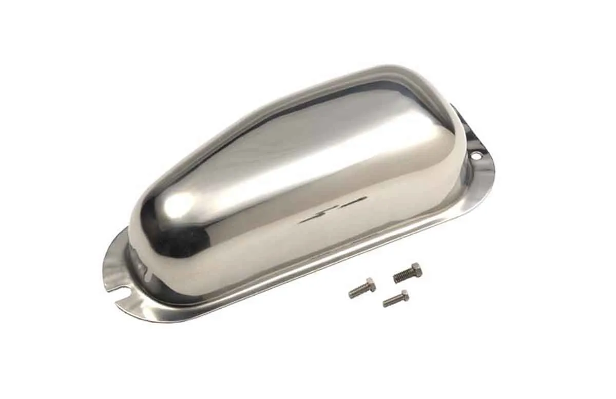 Jeep CJ Wiper Motor Cover 68-75 CJ Polished Silver Kentrol product image
