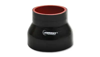 Vibrant Performance Reducer Coupler; 2.5 in. Inlet ID; 2.75 in. Outlet ID; 3 in. Length; 43 PSI Maximum Operating Pressure; 0.2 in. Wall Thickness; Black;
