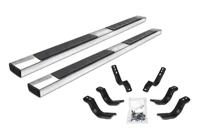 Go Rhino Go Rhino 6862404587PS - 6 OE Xtreme II SideSteps With Mounting Bracket Kit - Polished Stainless Steel
