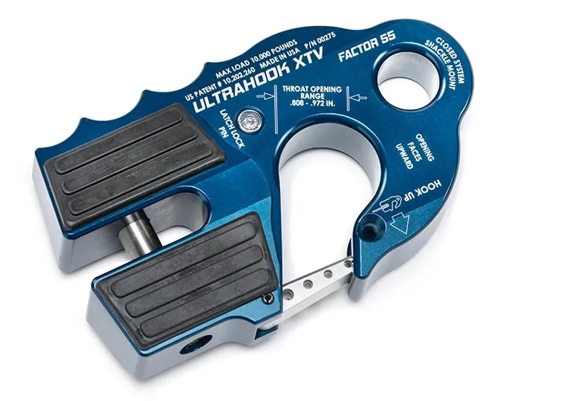 Factor 55 00275-04 Ultrahook Xtv Winch Hook With Shackle Mount -- Black product image