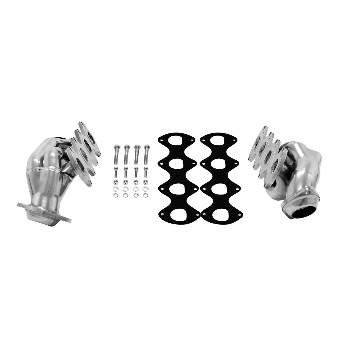 Flowmaster 05-10 Ford F150 F250 Expedition 5.4L V8 Shorty Header 1-5/8in Primary 16 Gauge Tubing 3/8in Flange Silver Ceramic Coating CARB Certified 409S Stainless Steel