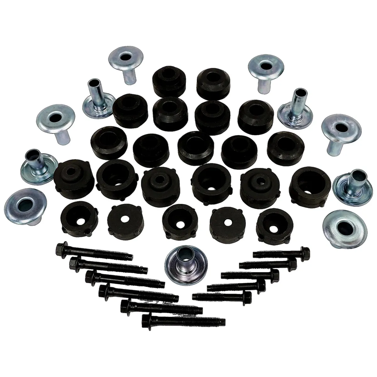 Body Mount Master Kit; Incl. Bushings/Retainers/Washer/Bushing Bolts; product image