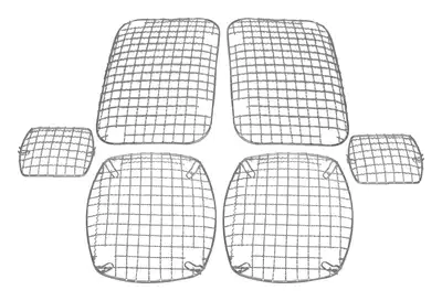 Crown Automotive Jeep Replacement RT Off-Road - Stainless Stainless Stone Guard Set
