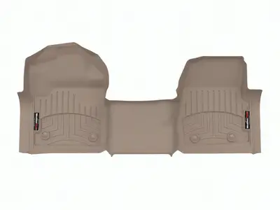 Weathertech FloorLiner™ DigitalFit®; Tan; Front; Over The Hump;