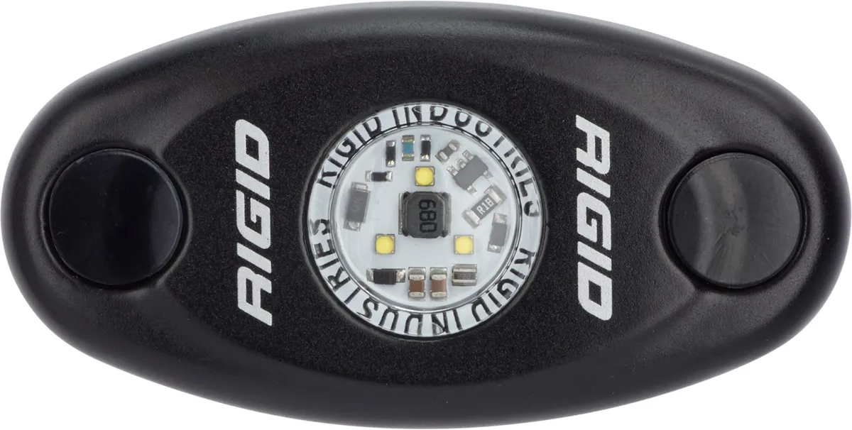 RIGID A-Series LED Light, High Power, Natural White, Black Housing, Single product image