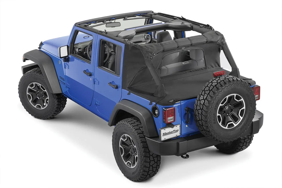 Jeep JK WindStopper Plus/Tonneau Cover Combo For 07-18 Wrangler JK 4 Door MasterTop product image