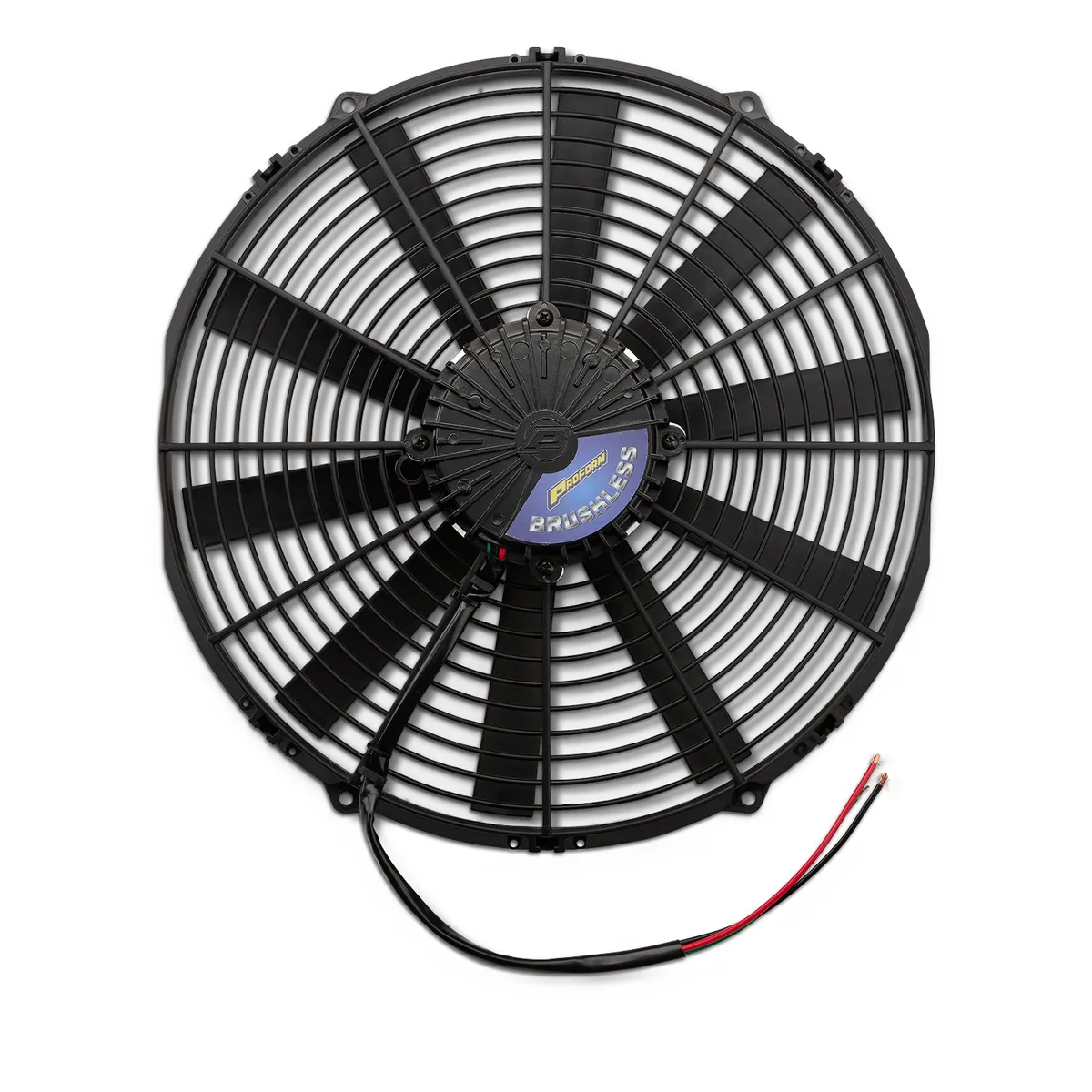 Brushless Ultraperformance 14in Electric Fan 2100 Cfm Straight Blade 12v Puller Only product image