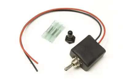 Painless Wiring Weatherproof Toggle Switch; On/Off/On; Single Pole/Double Throw; 20 Amp w/Boot And Connector;