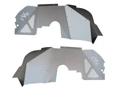 EVO Manufacturing EVO Manufacturing Front Vented Aluminum Inner Fenders for Double Throwdown Suspensions - JL/JT