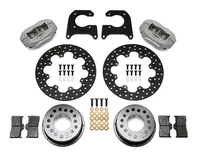 Wilwood Brakes Wilwood FDL Rear Drag Kit Drilled Rotor M-W Lamb Ends 12in Studs