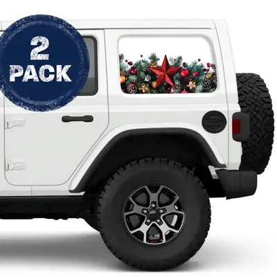 Under The Sun Inserts Holiday Star Side Windows Printed Vinyl Decal