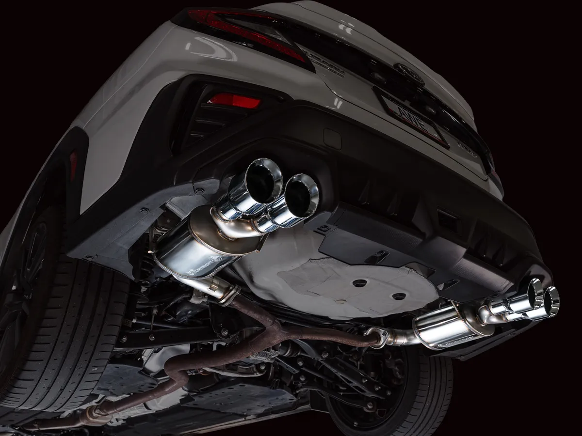 AWE Track Edition Axleback Exhaust for VB Subaru WRX - Diamond Black Tips 3020-43424 product image
