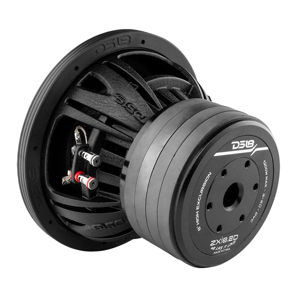 Zxi 8" High Excursion Subwoofer Quad Stacked Magnets | 600w Rms Dvc 2-Ohm product image