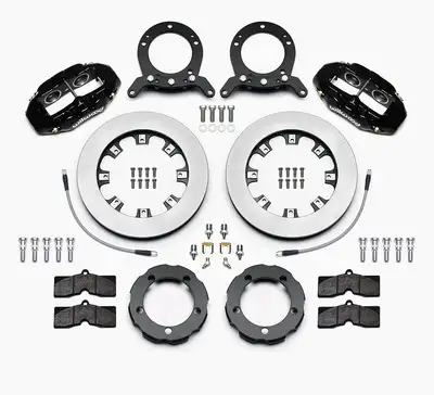 Wilwood Brakes Wilwood D8 Front Hat Kit 12.19in Rotor Red 76-77 Ford Bronco Dana 44