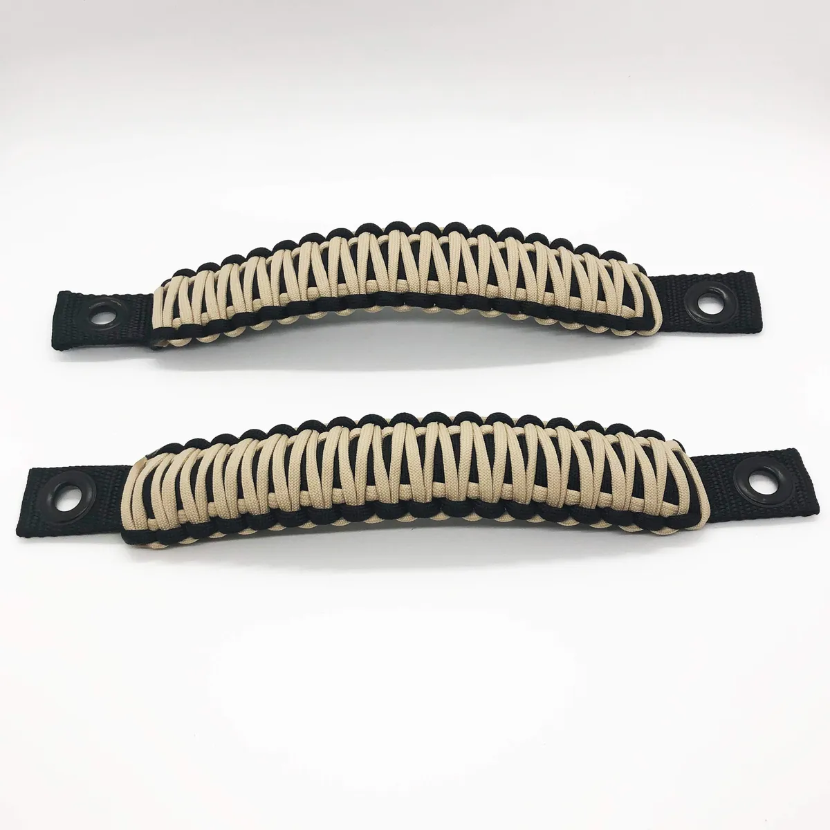 TJ Door Handles, Paracord Jeep® Grab Handles for Jeep Wrangler TJ & LJ 97-06 - Interior Door Pull Handles 550 Paracord Grab Handles w/ Grommets (PAIR) | Bartact® product image
