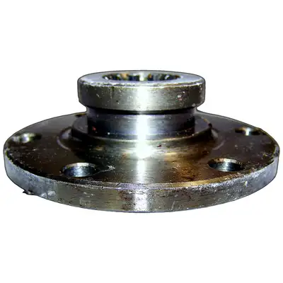 Crown Automotive Jeep Replacement Hub Flange 1941-1945 MB w/ Dana 25 Front Axle; 1945-1949 CJ-2A w/ Dana 25 Front Axle;1948-1953 CJ-3A w/ Dana 25 Front Axle;1953-1965 CJ-3B w/ Dana 25 Front Axle;1966-1968 CJ-3B w/ Dana 27 Front Axle;1955-1965 CJ-5 w/ Dana 25 Front Axle; 1955-1965