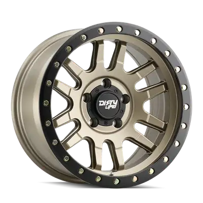 DIRTY LIFE Dirty Life 9309 Canyon Pro Series Wheel, 17x9 5x5 -12MM - Satin Gold - JT/JL/JK