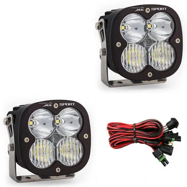 Baja Designs LED Light Pods Baja Amber Lens Driving Combo Pattern Pair XL Sport Series Baja Designs