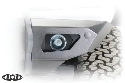 LoD Offroad 2021+ Bronco Black Ops Bronco Stock Fog Light Front Light Bezel (pair) (Black Powder Coated)