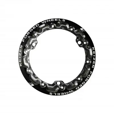 Keizer Aluminum Wheels Beadlock 10in Forged Black w/Mudcover Tabs