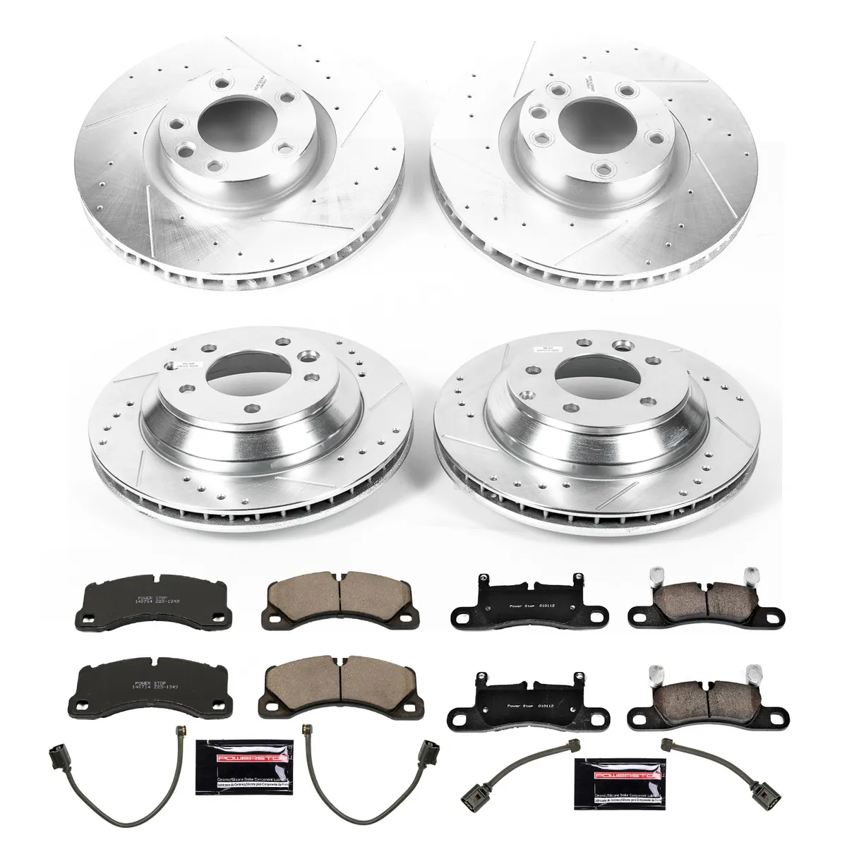 Z23 Evolution Sport Upgrade Kit: Drilled/Slotted Rotors; Carbon-Fiber Ceramic Pads; Pad Sensors product image