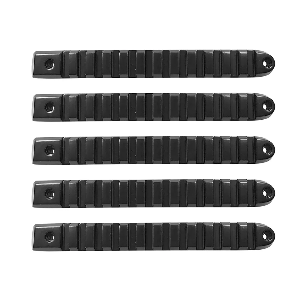 DV8 Offroad D-JP-190028-BK-5 Black Rail Door Handle Insert; 5-Pieces product image