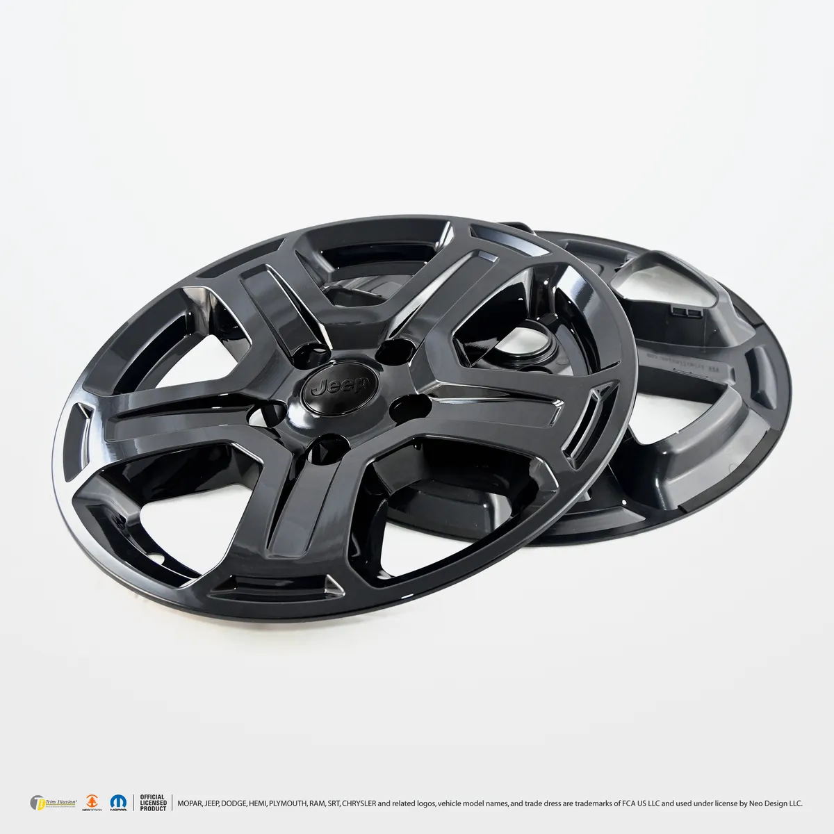 Chrome Delete Gloss Black 17" Wheel Skin Set - WSK706-17BLK product image