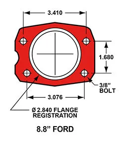 Wilwood FDP-LP 11.00in P-Brake Kit Ford 8.8 w2.50in Offset-5 Lug product image
