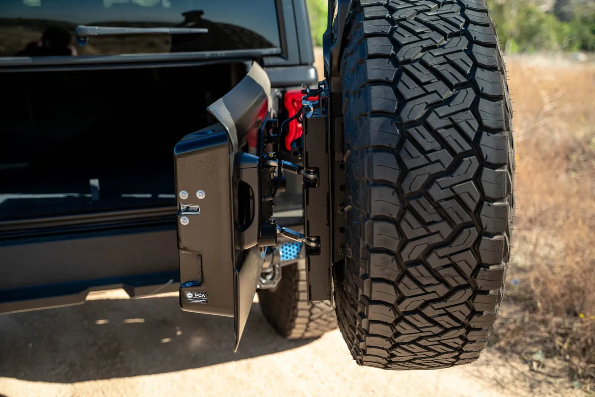 2018-2026 Jeep Wrangler JL | MTO Series Bumper Spare Tire Swing Gate product image