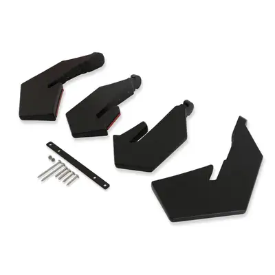 Drake Muscle Rear Diffuser Kit; Lightweight Blow-Molded ABS; Satin Black;
