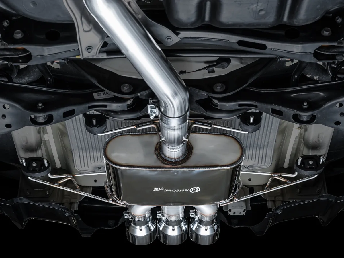 AWE Track Edition Exhaust for DE5 Integra Type-S - Triple Chrome Silver Tips product image