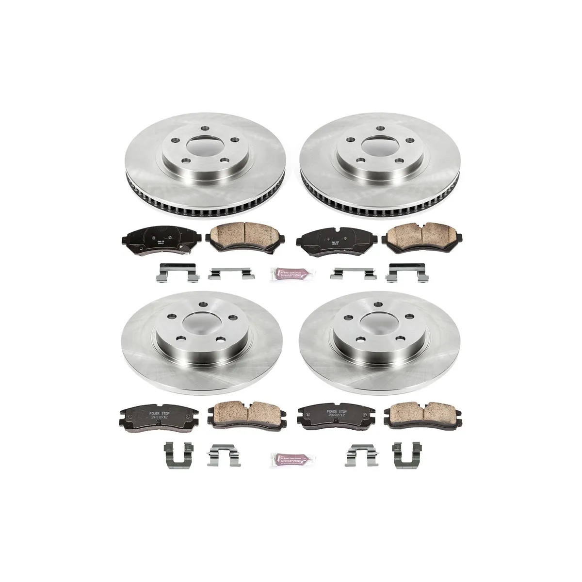 Z17 Direct Replacement Kit: Rotors; Ceramic Pads W/Hardware; Pad Sensors product image
